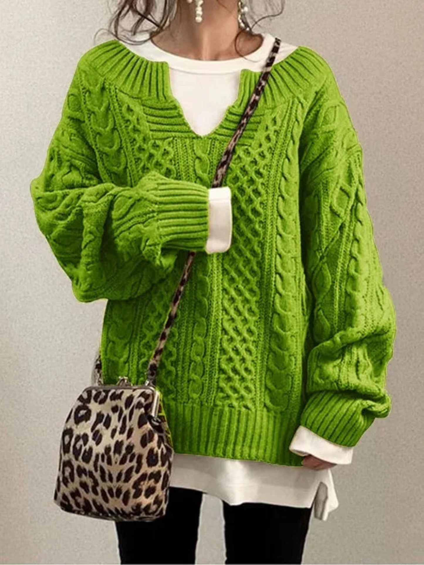 Damen Strick-Sweatshirt | Lockere Passform