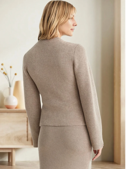 Damen Strickjacke, Ausgestellte Ärmel | Hüftlang