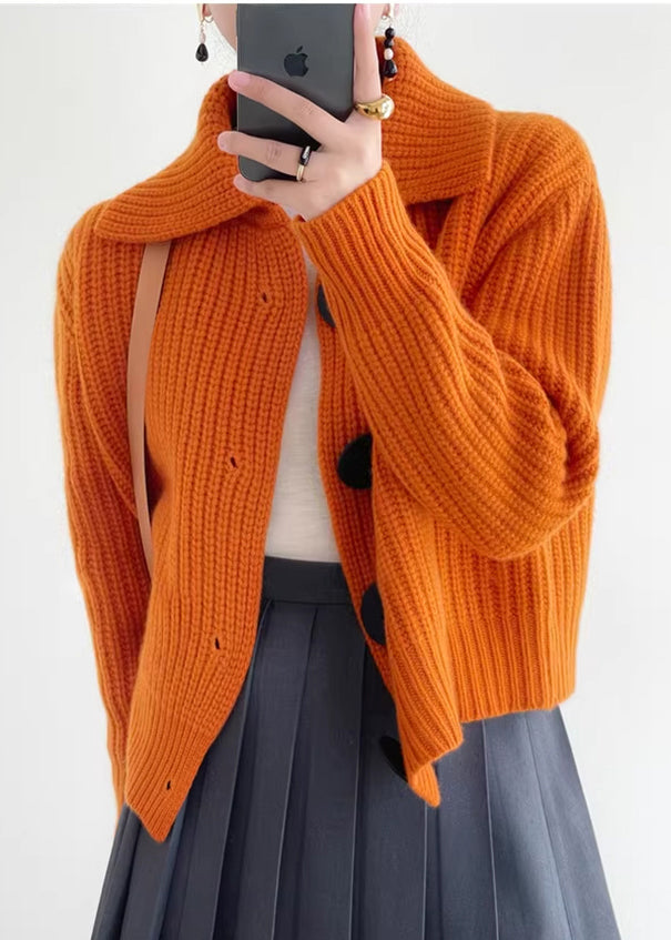 Damen Strickjacke mit Peter-Pan-Kragen | Winter