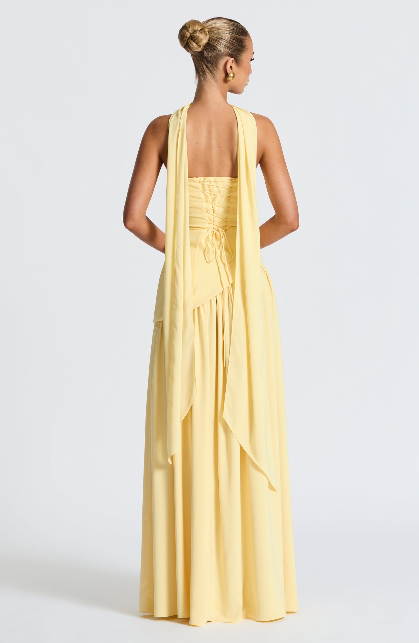 Maxi Abendkleid Damen | Trägerloses Korsett & Hoher Schlitz