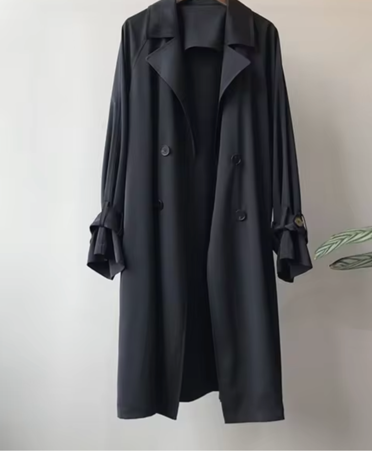 Stilsicherer Trenchcoat für Damen doppeltreihig wasserfest Übergangsjacke
