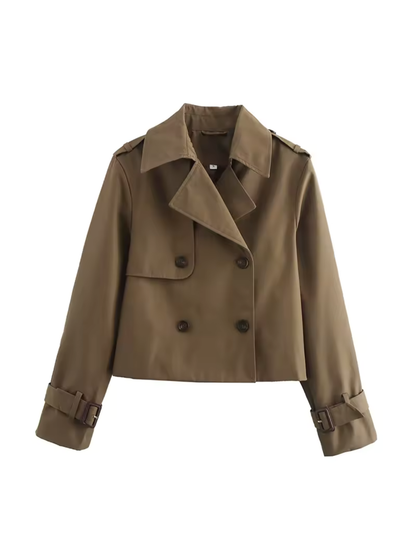 Wasserdichter Damen-Trenchcoat mit Bindegürtel für die Übergangszeit