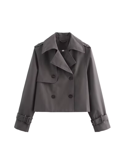 Wasserdichter Damen-Trenchcoat mit Bindegürtel für die Übergangszeit