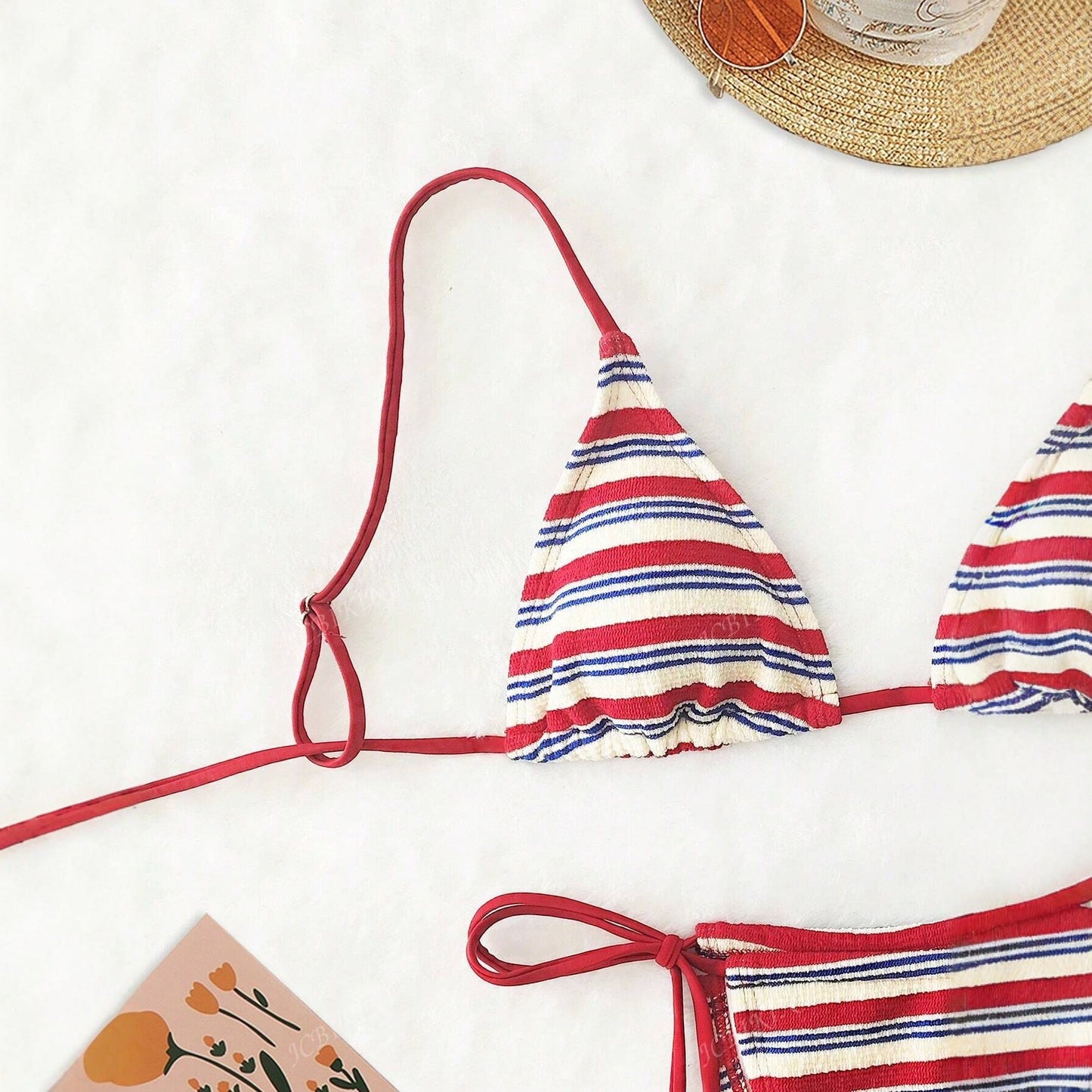Damen Triangel-Bikini-Set mit verspieltem Design und regulierbaren Trägern Echo Archiv 4