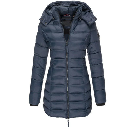 Damen warme Daunenjacke mit Kapuze Olivia 0