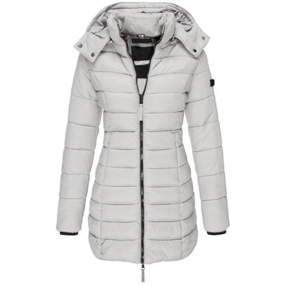 Damen warme Daunenjacke mit Kapuze Olivia 6