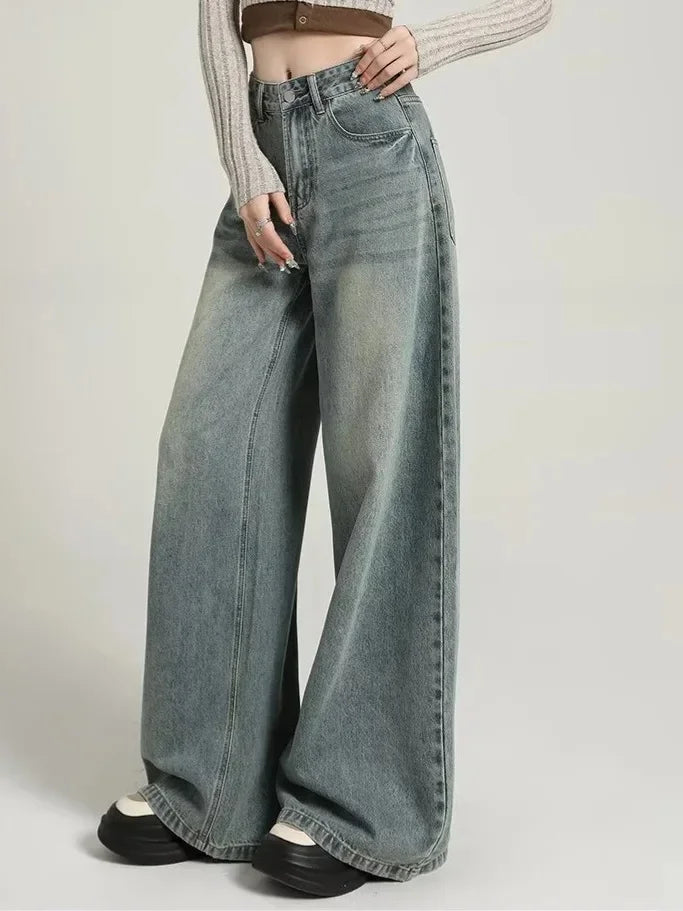 Jeans für Frauen | Lang hohe Taille Relaxed Fit