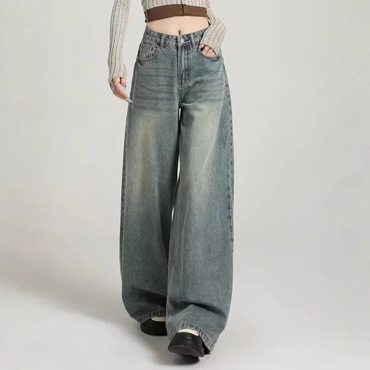 Jeans für Frauen | Lang hohe Taille Relaxed Fit