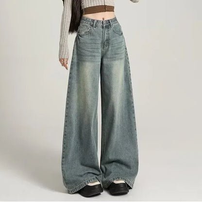 Jeans für Frauen | Lang hohe Taille Relaxed Fit