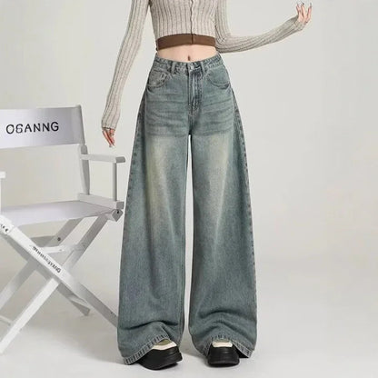 Jeans für Frauen | Lang hohe Taille Relaxed Fit