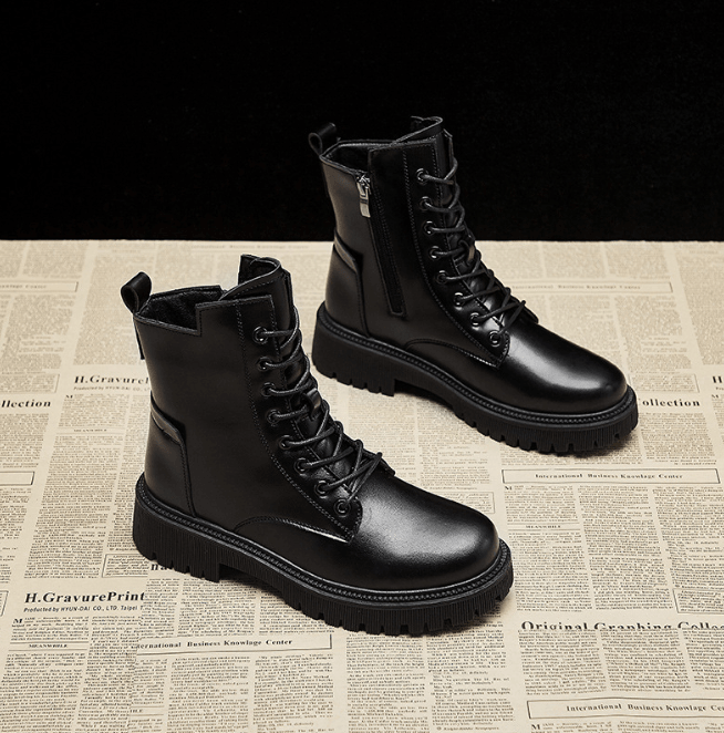 Damenstiefel Hoch Ausgeschnitten mit Reißverschluss | Winter
