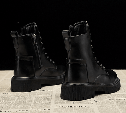 Damenstiefel Hoch Ausgeschnitten mit Reißverschluss | Winter