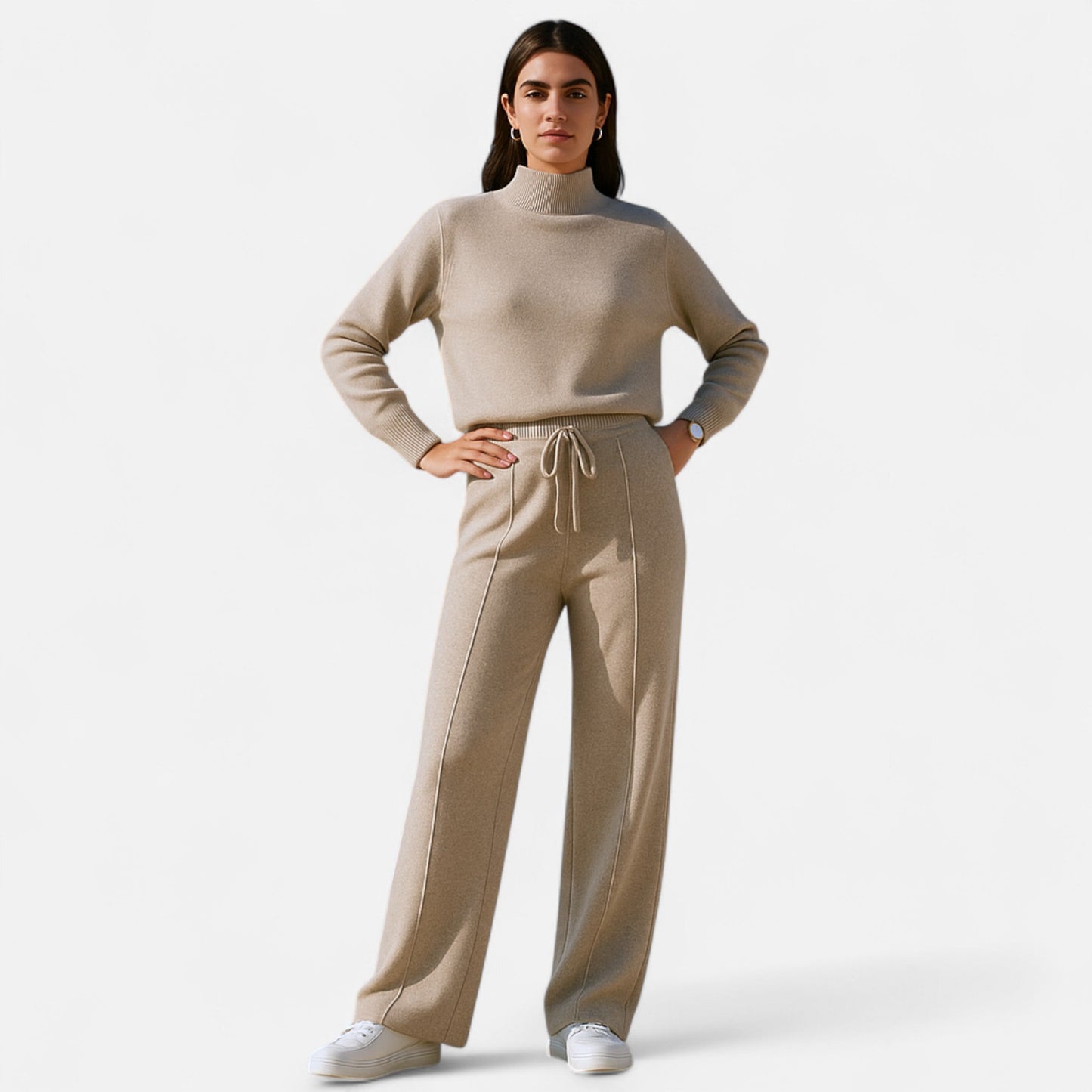 Daniela | Damen Klassische Wollhose mit Lockere Passform 1