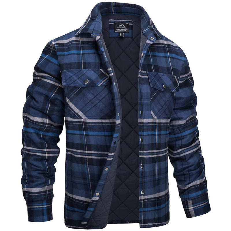 Darius | Herren Holzfällerjacke im karierten Design 0