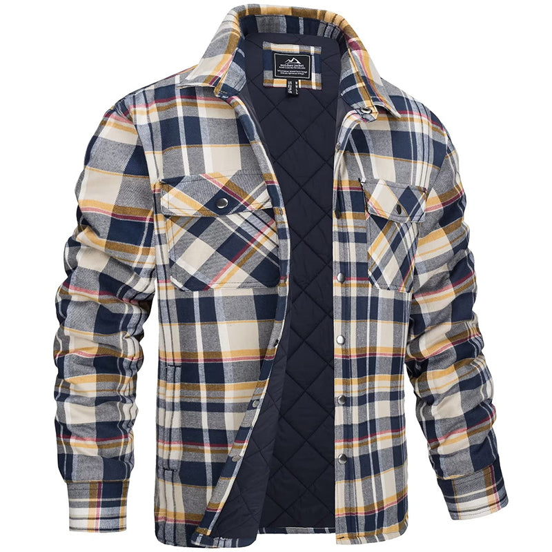 Darius | Herren Holzfällerjacke im karierten Design 4