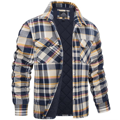 Darius | Herren Holzfällerjacke im karierten Design 4