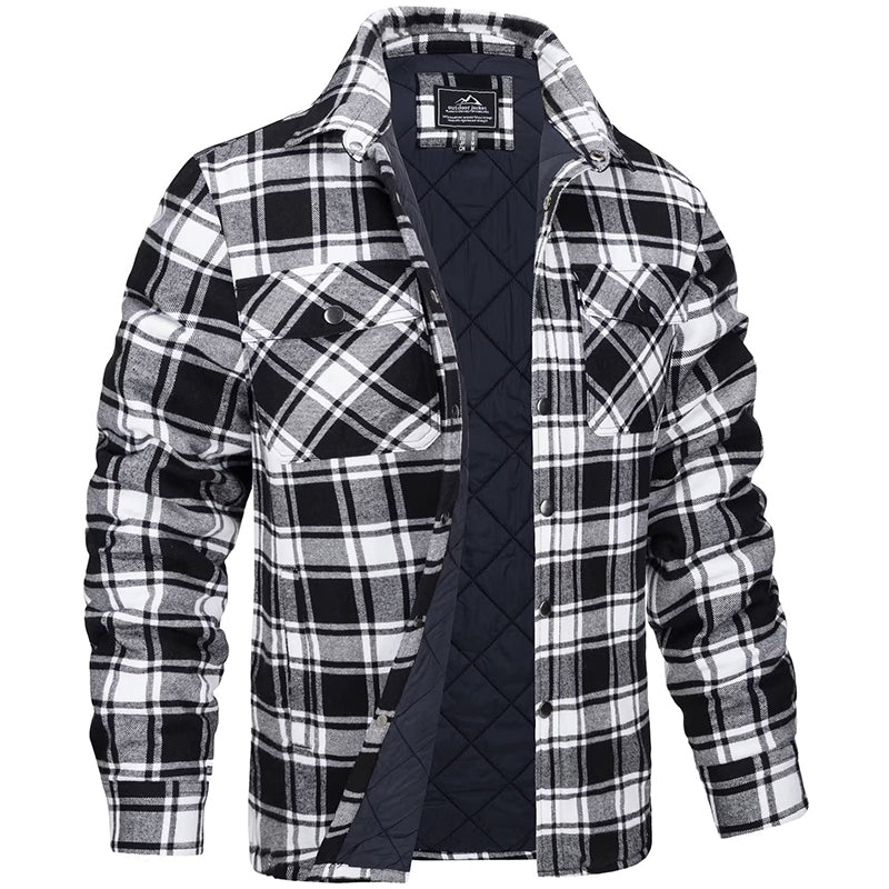 Darius | Herren Holzfällerjacke im karierten Design 5