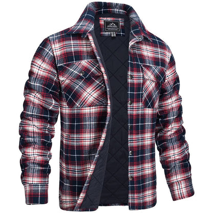 Darius | Herren Holzfällerjacke im karierten Design 6