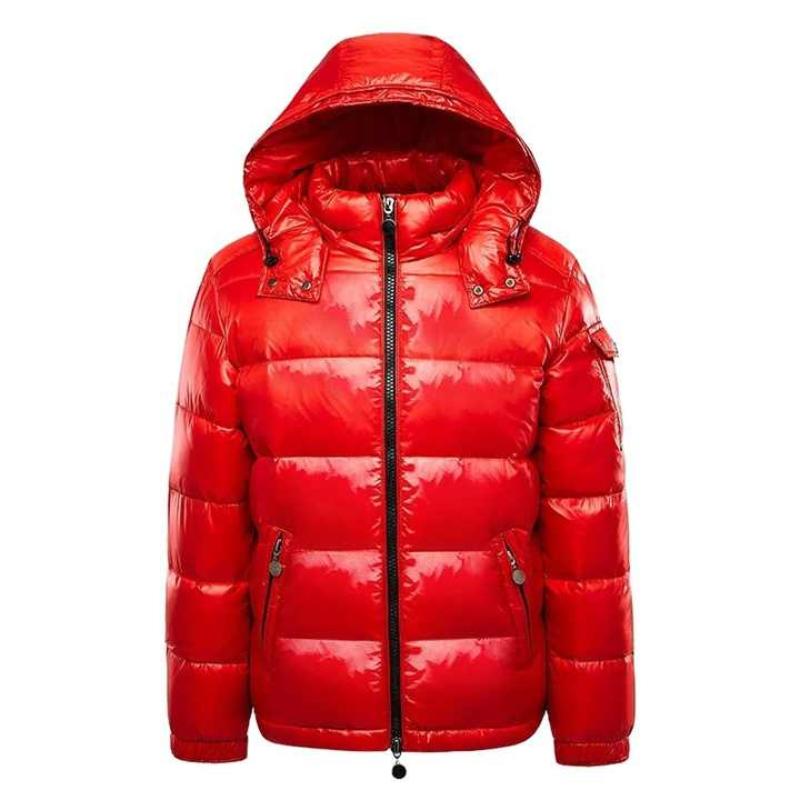 Daunenjacke für Herren, Wasserabweisend, Mit Kapuze | Winter