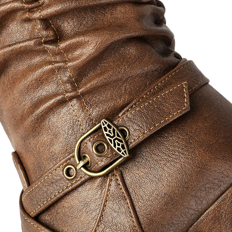 Stiefeletten Damen | Schnalle & Vintage-Look 4