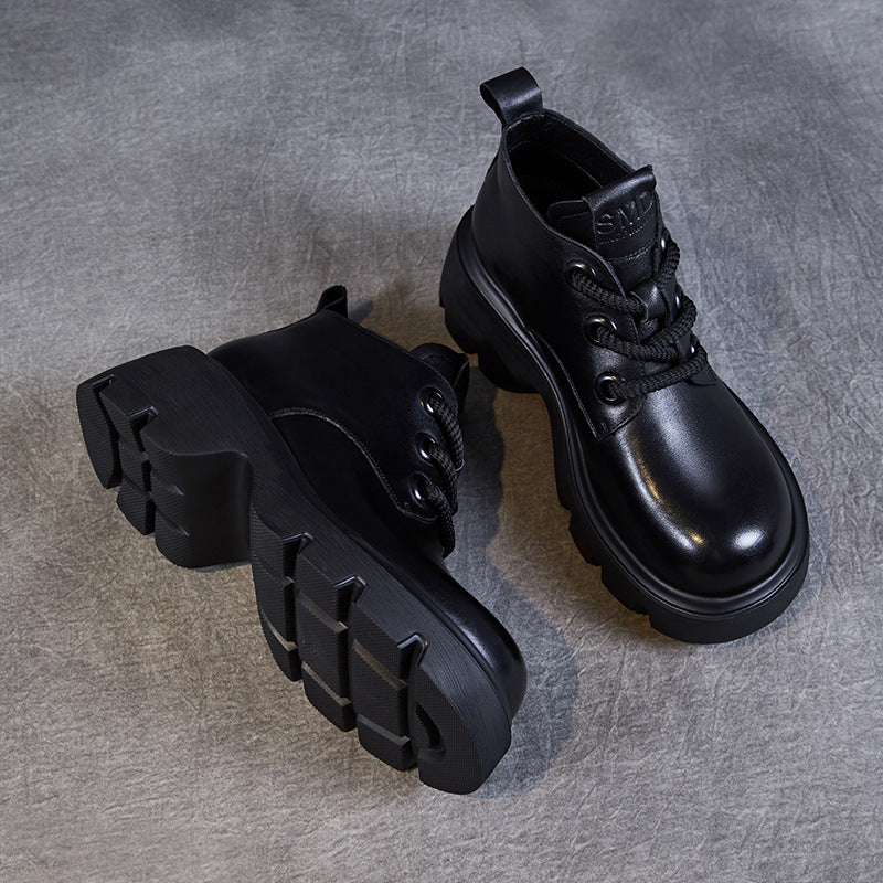 Dirndl Schuhe | Modernes Design Plateauzool Schnürung