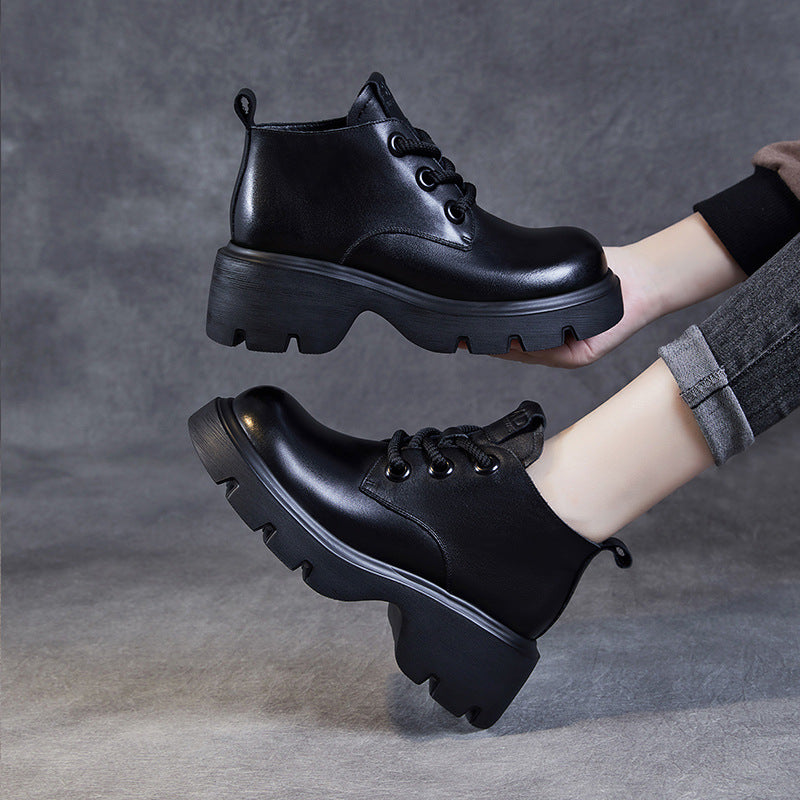 Dirndl Schuhe | Modernes Design Plateauzool Schnürung