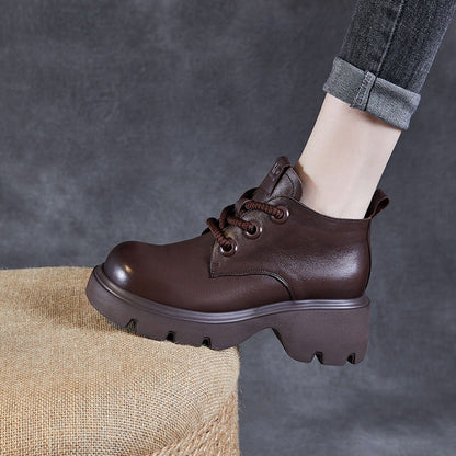 Dirndl Schuhe | Modernes Design Plateauzool Schnürung