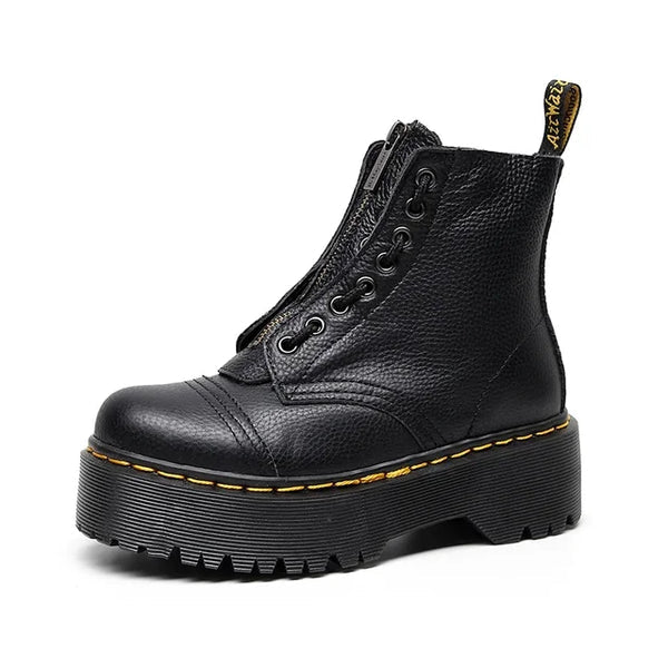 DolceMode | plateaustiefel wirklich leder 0
