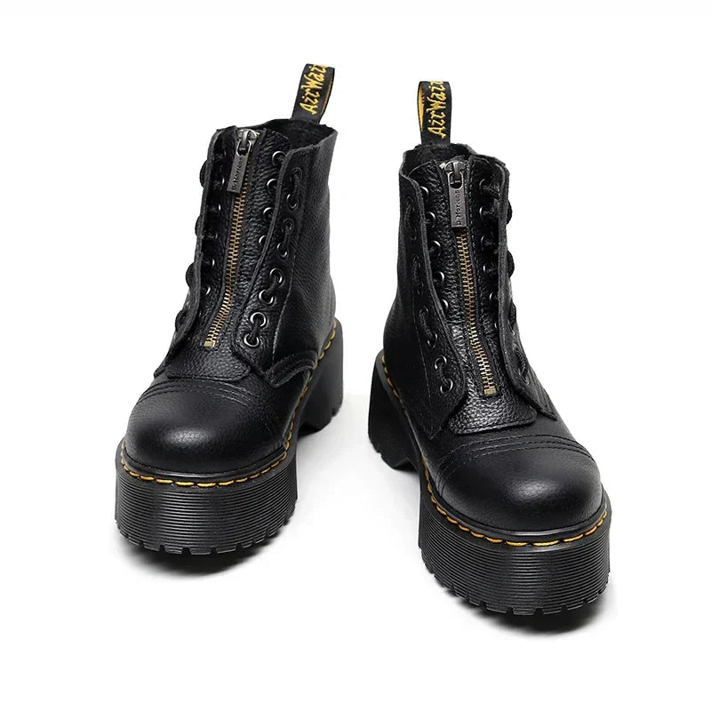 DolceMode | plateaustiefel wirklich leder 1