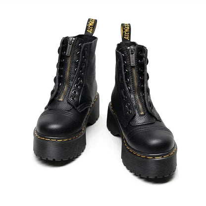 DolceMode | plateaustiefel wirklich leder 1