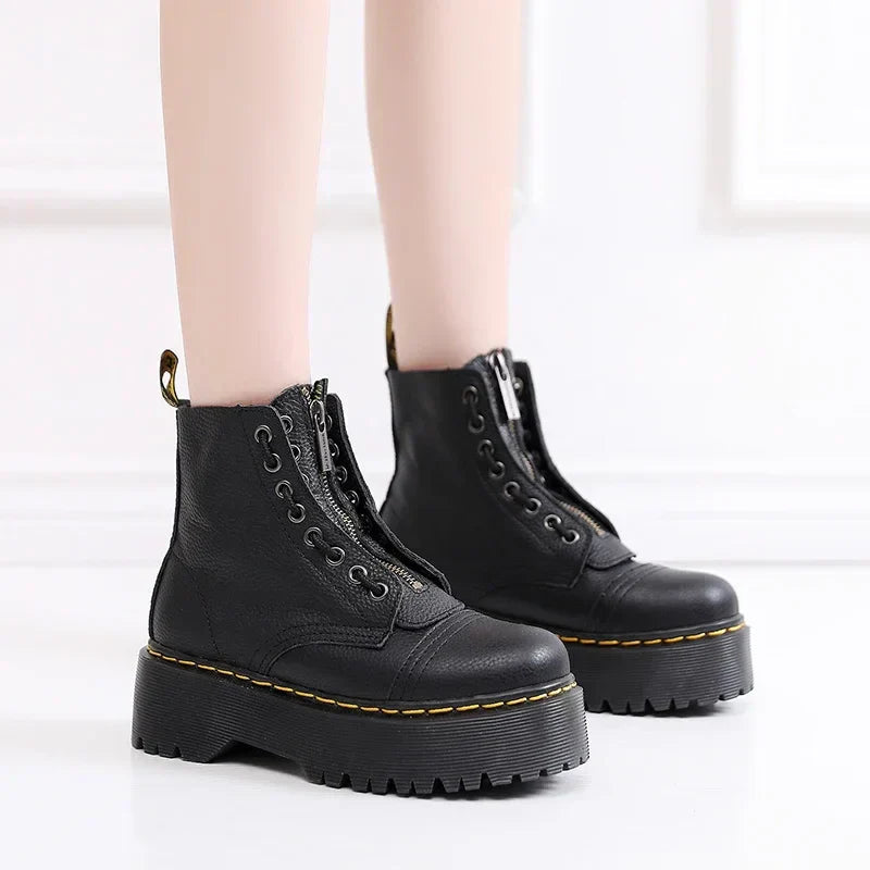 DolceMode | plateaustiefel wirklich leder 2