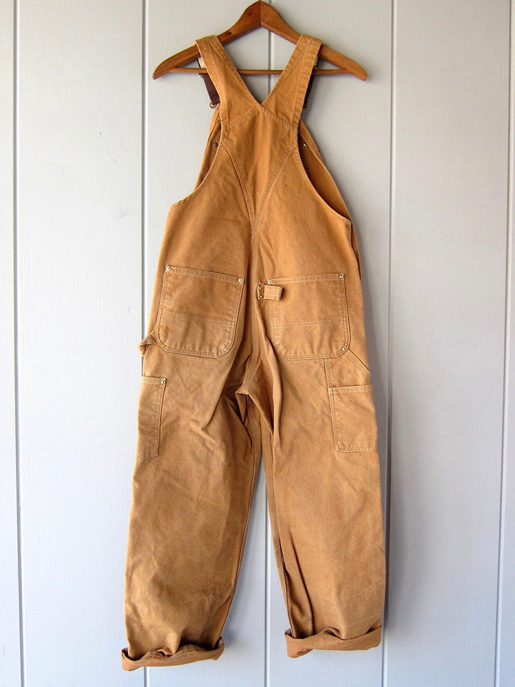 Jumpsuit Damen | Canvas Overall mit Trägern & Utility-Taschen