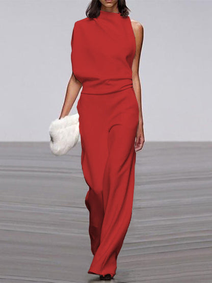 Jumpsuit Damen | Ärmellos & Elegante Weites-Bein-Silhouette