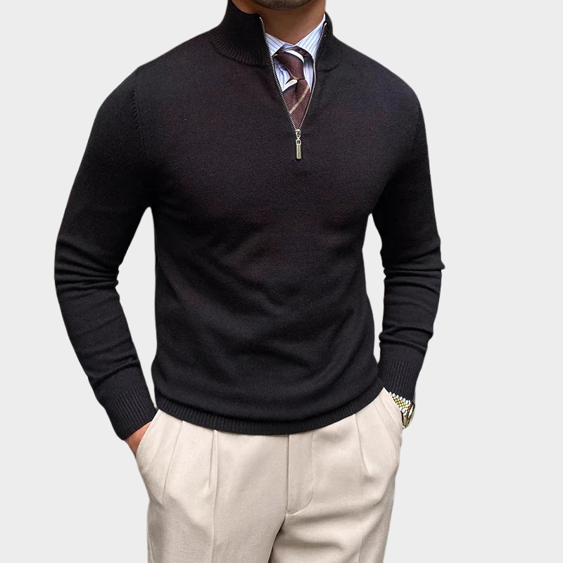Quarter-Zip Pullover Herren | Figurbetont & Wärmend 1