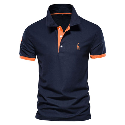 Polohemd Herren | Sportlich-Elegantes Kontrastdesign & Stickerei-Detail
