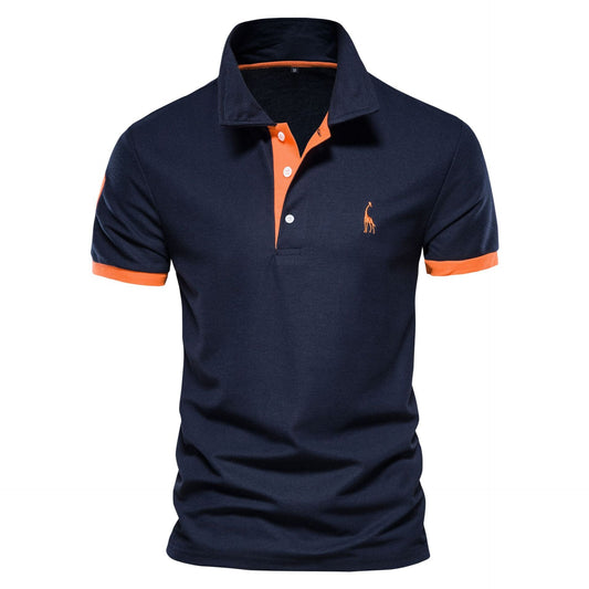 Polohemd Herren | Sportlich-Elegantes Kontrastdesign & Stickerei-Detail