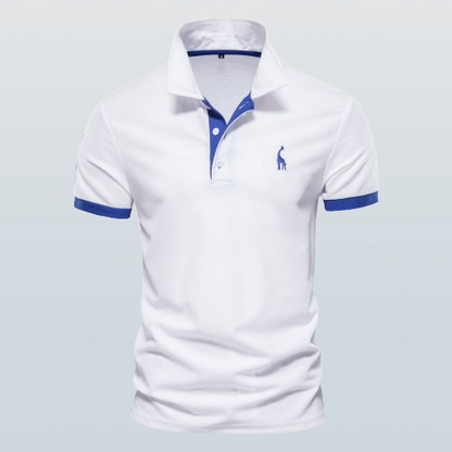 Polohemd Herren | Sportlich-Elegantes Kontrastdesign & Stickerei-Detail