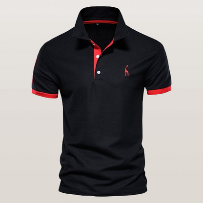 Polohemd Herren | Sportlich-Elegantes Kontrastdesign & Stickerei-Detail