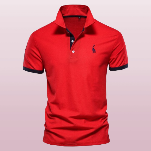Polohemd Herren | Sportlich-Elegantes Kontrastdesign & Stickerei-Detail