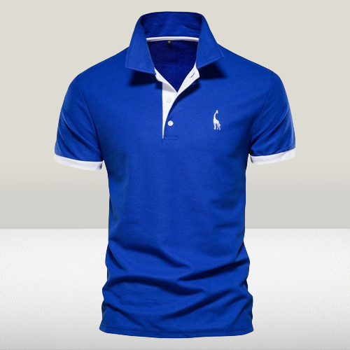 Polohemd Herren | Sportlich-Elegantes Kontrastdesign & Stickerei-Detail