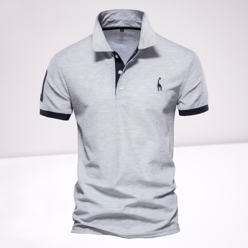 Polohemd Herren | Sportlich-Elegantes Kontrastdesign & Stickerei-Detail