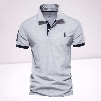 Polohemd Herren | Sportlich-Elegantes Kontrastdesign & Stickerei-Detail