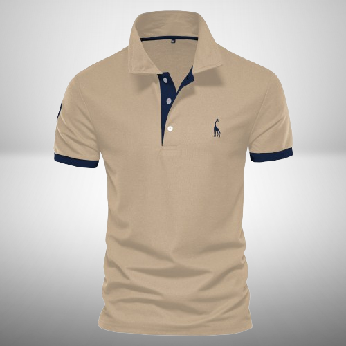 Polohemd Herren | Sportlich-Elegantes Kontrastdesign & Stickerei-Detail