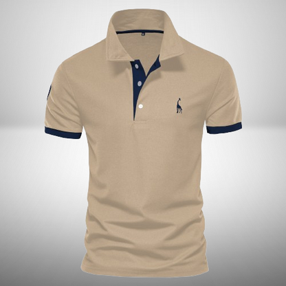 Polohemd Herren | Sportlich-Elegantes Kontrastdesign & Stickerei-Detail