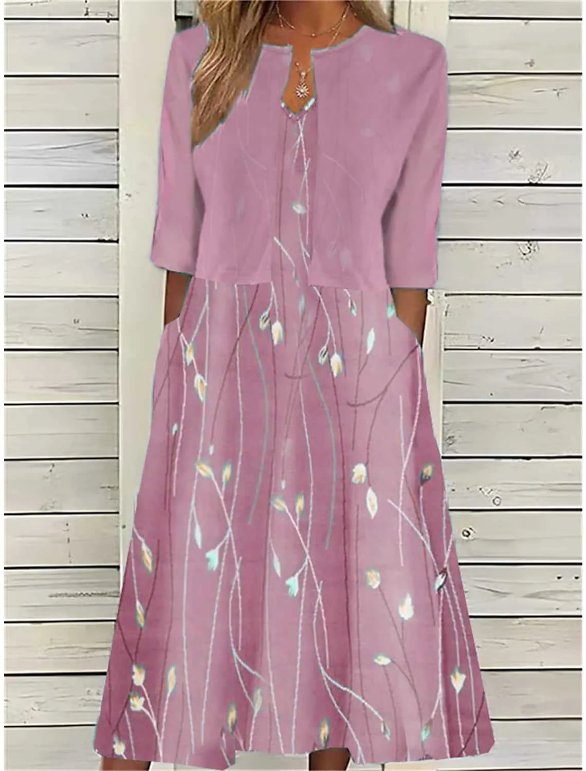 Midikleid Damen | Zweiteiler & Blumenprint