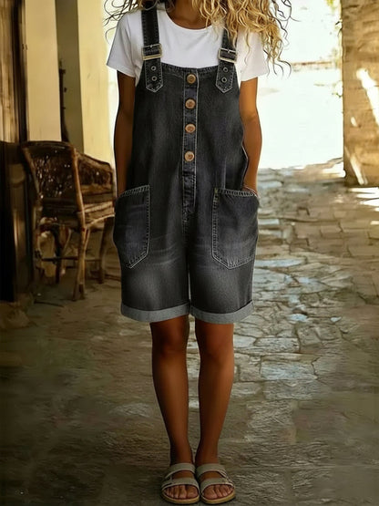 Jumpsuit Damen | Lässiger Jeans-Overall mit Taschen