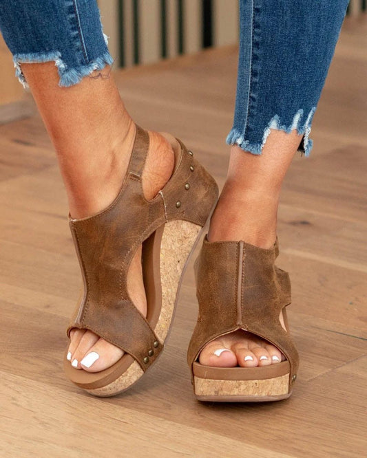 Keilsandalen Damen | Korkabsatz & Ergonomischer Komfort
