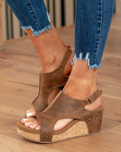 Keilsandalen Damen | Korkabsatz & Ergonomischer Komfort