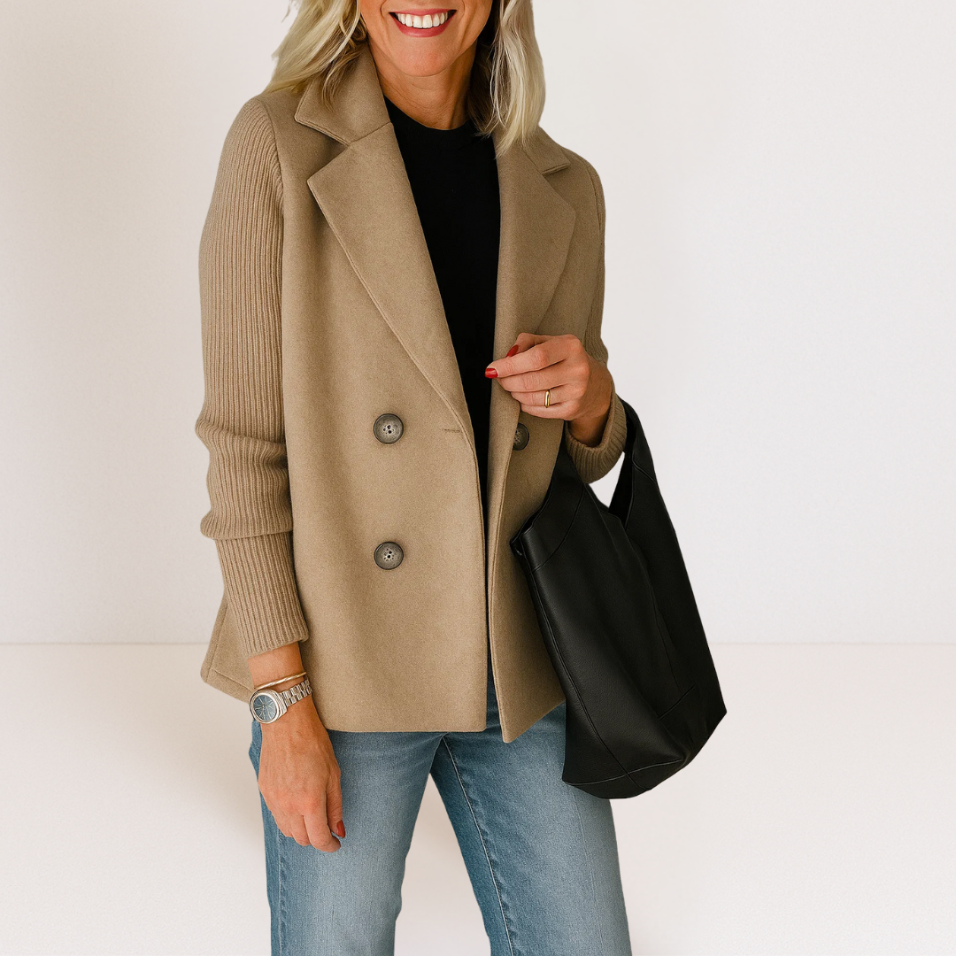 Ewa – Strickblazer mit Knopfleiste 1