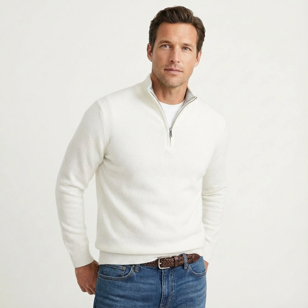 Fabian | Herren Quarter-Zip Pullover Stehkragen 6